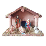 Maxbell Traditional Nativity Scene Statue Xmas Manger Crafts Figure for Study Easter Style A