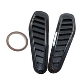Maxbell 2 Pieces Air Flow Intake Cover Hood Scoops 13x4.3inch Bonnet Vent Hood Cover Style A