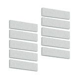 Maxbell 10x Exercise Bike Brake Pads Replacement Part Equipment Wool Felt for Gym White