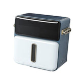 Maxbell Wall Mounted Toilet Paper Storage Waterproof with Shelf for Cafe Hotel Decor Blue