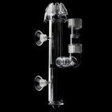 Maxbell Transparent Fish Tank Pipe Surface Skimmer Inflow Outflow Tube, Tank Mount
