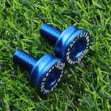 Maxbell 2 Pieces 7075 Aluminum Alloy Bike Bottom Bracket Waterproof Screws Blue