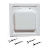 Maxbell Dryer Vent Cover Simple Installation White Wall Vent Cover for External
