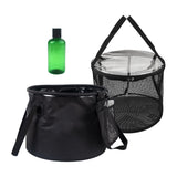 Maxbell with Mesh Cloth Bucket Collapsible Bucket 30L Water Basin for Fishing Hiking