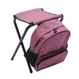 Maxbell Fishing Seat Portable Seat Camping Stool Multifunction for Travel Outdoor Red