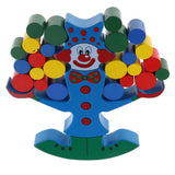 Maxbell Clown Block Stack Up Balance Game Wooden Education Toy Baby Kids Fun Play