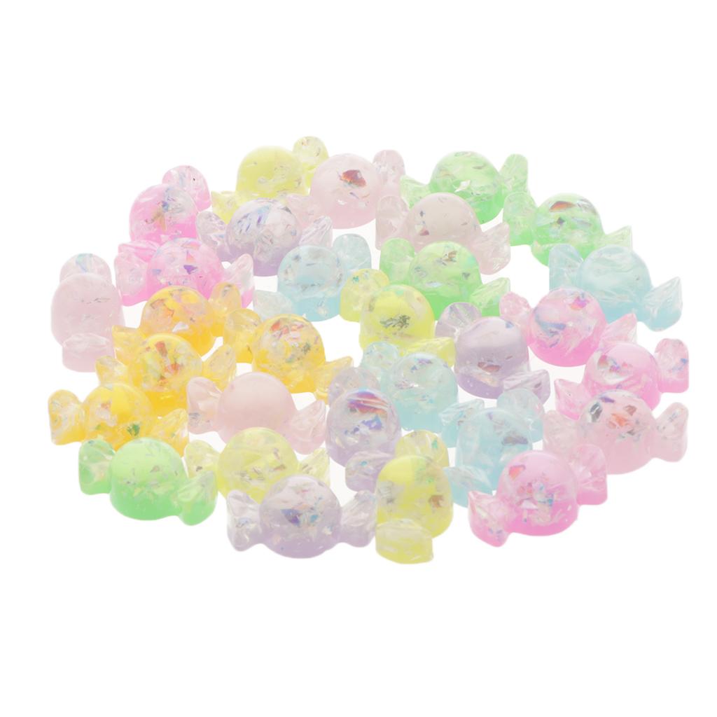 Maxbell 30x Candy Flatback Charms Cabochons Embellishment DIY Card Making Phone Case