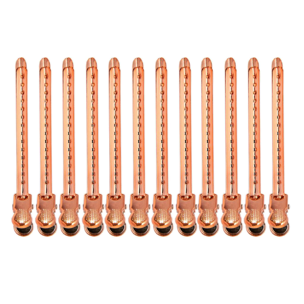 Maxbell 14pcs Duckbill Clips 3.5'' Curling Clip Grips for Hair Styling Makeup Orange
