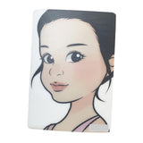 Maxbell Makeup Painting Practice Template Washable Painting Art Display Tool for Kid Girl Profile