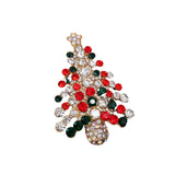 Maxbell Elegant Christmas Brooch Pins Lapel Brooch for Clothes suits Decoration Tree Red