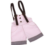 Max 1/4 BJD Doll Outfit Doll Suspender Trousers Pants Accessories Pink