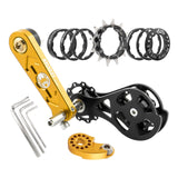 Maxbell Mountain Bike Single Speed Conversion Set Bicycle Components Chain Tensioner 12T Gold