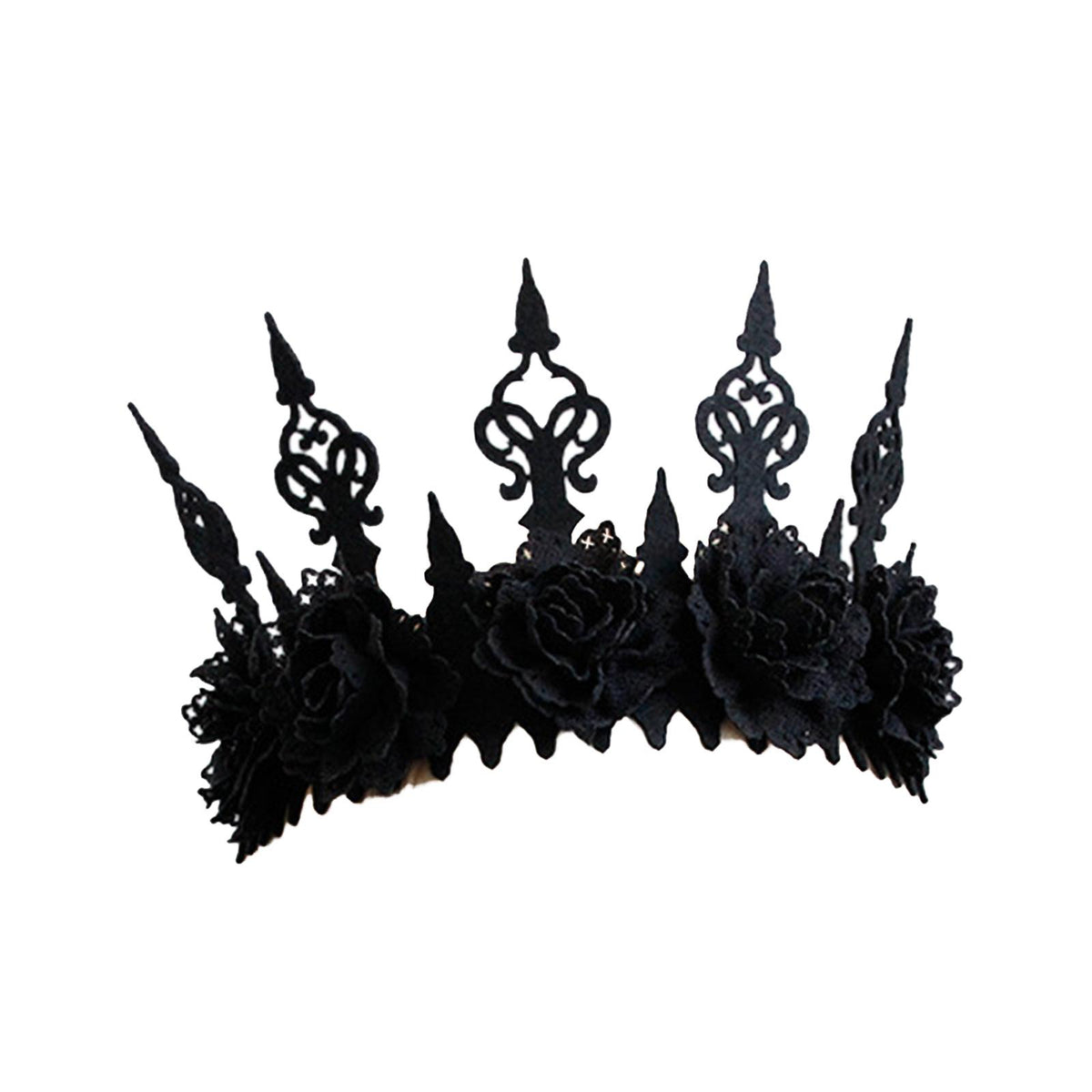 Maxbell Gothic Garland Crown Wreath Queen Tiara Headdress for Party Pageant Dancing