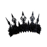 Maxbell Gothic Garland Crown Wreath Queen Tiara Headdress for Party Pageant Dancing