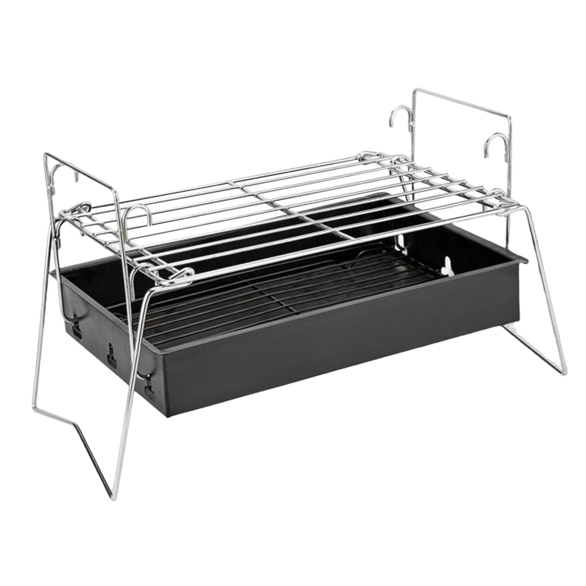 Maxbell Camping Grill Removable Stand Rack Fordable for Outdoor Hiking Backyard