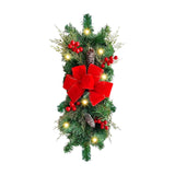 Maxbell Christmas LED Wreath with Light Wall Hanging Wall Christmas Wreath for Yard