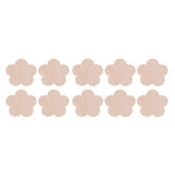 Maxbell 10x Wood Plum Blossom Natural Cutouts Shapes DIY Craft Embellishments 90mm