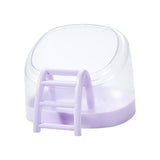 Maxbell Hamster Sand Bath Box Bathroom House Toilet Bathtub for Squirrels Mice Mouse Violet