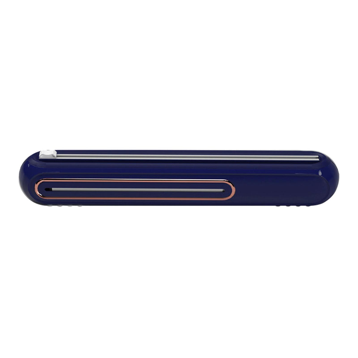 Maxbell Food Wrap Dispenser Cutter Reusable Aluminum Foil Wall Baking Parchment Blue