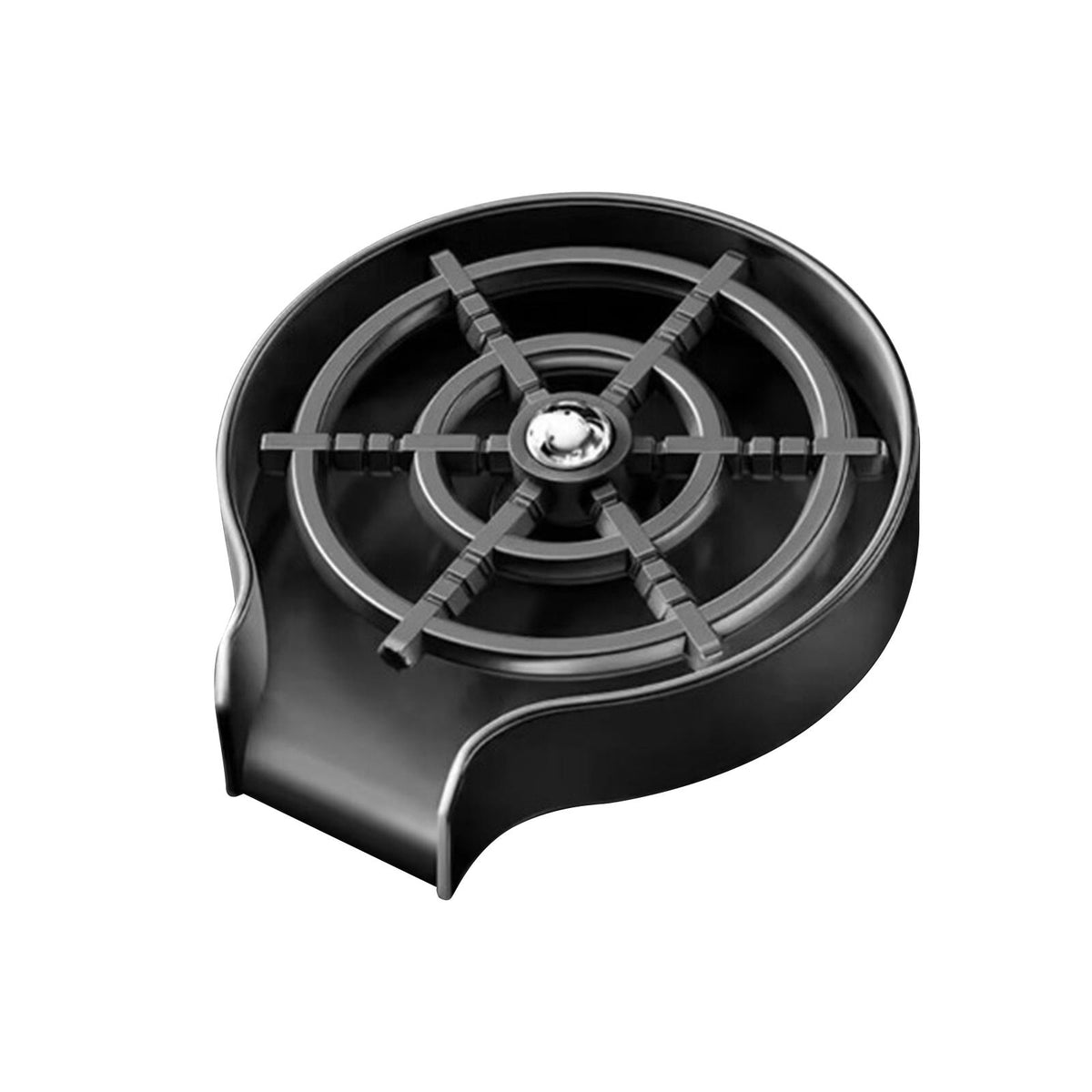 Maxbell Faucet Cup Rinser Glassware Cleaner Quick Cleaning Kitchen Sink Glass Rinser Black