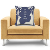 Maxbell Cotton Linen Reindeer Print Pillow Case Cushion Cover Home Christmas Bed Decor#3