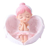 Maxbell Vinyl Ballerina Statue Mini Decoration for Party Anniversary Bookshelf Pink