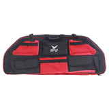 Maxbell Compound Bow Bag Archery Quiver Bow Case with Pocket for Hunting Shooting Red