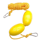 Maxbell High Strength Kayak Tow Rope Throw Line with Dual EVA Floats Clip Accessory