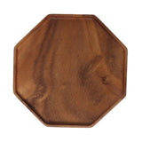 Max Wood Food Serving Tray For Breakfast in Bed Party Octagonal plate (large )