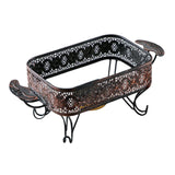 Maxbell Roasting Pan Rack for Fish Deep Baking Tray Durable Material Accessory