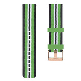 Maxbell Nylon Replacement Strap Watch Band for Xiaomi Smart Watch Black+Lime