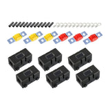 Maxbell Car ANS Fuse Holder Block Durable Waterproof for Motorcycles Cars 6 Set 40A 50A 60A