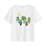 Maxbell Womens T Shirts Soft Printed Stylish Basic Tee for Walking Street Daily Wear S