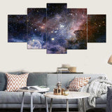 Max Maxb 5Pieces Abstract Decorative Painting Universe Series  Starry Sky