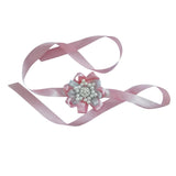 Max Bride Wrist Flowers Corsage Bracelet Hand Flower Wedding Costume Dusty Pink