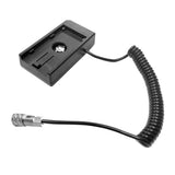 Maxbell NPF Battery Charger Base Plate Built-in Coiled Cable for BMPCC 4K Blackmagic