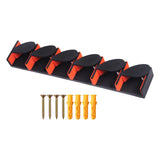 Maxbell Fishing Rod Holder Vertical 6 Rods Rod Stand for Garage Storage Wall Mounted Orange