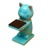 Maxbell Watch Display Stand Figurine Model for Watch Necklace Home office Blue Cat