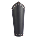 Maxbell Leather Gauntlet Unisex Arm Guard Medieval Bracer Costume Props Black