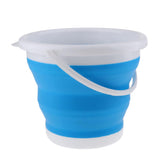 Maxbell Camping Folding Collapsible Silicone Bucket Outdoor Barrel S Round Blue