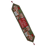 Maxbell Christmas Table Runner Xmas House Dress up Winter Dining Table Decoration