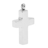 Maxbell Stainless Steel Hollow Cross Cremation Urn Keepsake Pet Pendant Smooth Cross