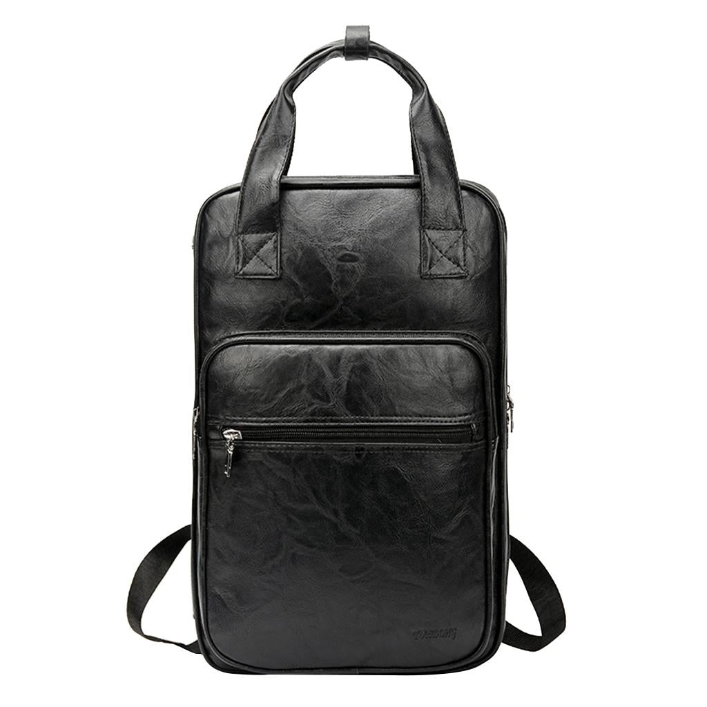 Max PU Leather Drum Stick Drumsticks Bag Carrying Case Parts Accessory Black