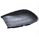 Maxbell Rattan Wicker Basket Hand Knitting Box Woven Container Vintage Black 22cm