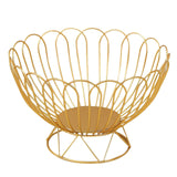 Maxbell Wire Fruit Basket Decorative Stand Vegetables Storage Basket for Home Party Aureate