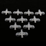 Max 10Pcs Aquarium Plastic Dual Suction Cup Clip Sucker Divider Support Holder
