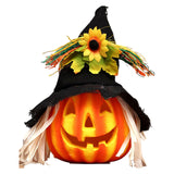 Maxbell Light up Halloween Foam Pumpkin Lantern Decorative for House Tabletop Porch style C
