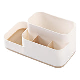 Max Makeup Storage Box Organizer Makeup Display Brush Holder Bathroom Khaki