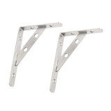 Max 2Pieces Stainless Steel Wall Shelf Bracket Support L Shaped 6 inches - Aladdin Shoppers