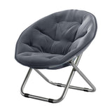 Maxbell Camping Folding Chair Moon Chair Compact for Picnic Outdoor Backpacking grey